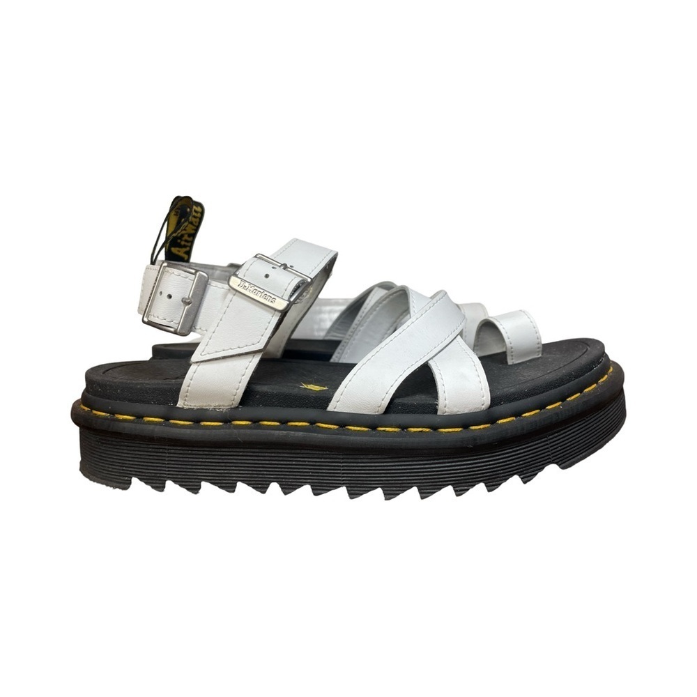 Dr. Martens Avry Hydro Leather Platform Sandals – White – Women’s 10 - Picture 3 of 16